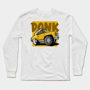 Chevy Donk Caricature Long Sleeve T-Shirt